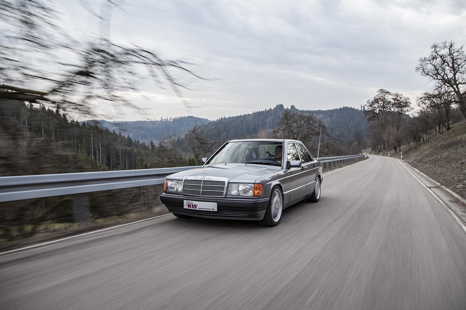 KW Coilover suspension V3 inox MERCEDES-BENZ 190 (W201) 10/1982-08/1993 (3522500T)