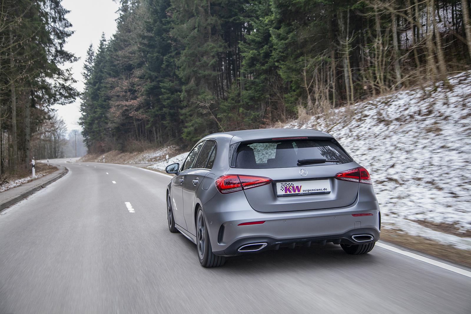 KW Coilover suspension V3 inox (incl. deactivation for electronic dampers) MERCEDES-BENZ A-CLASS (W177) 03/2018- (3522500J)