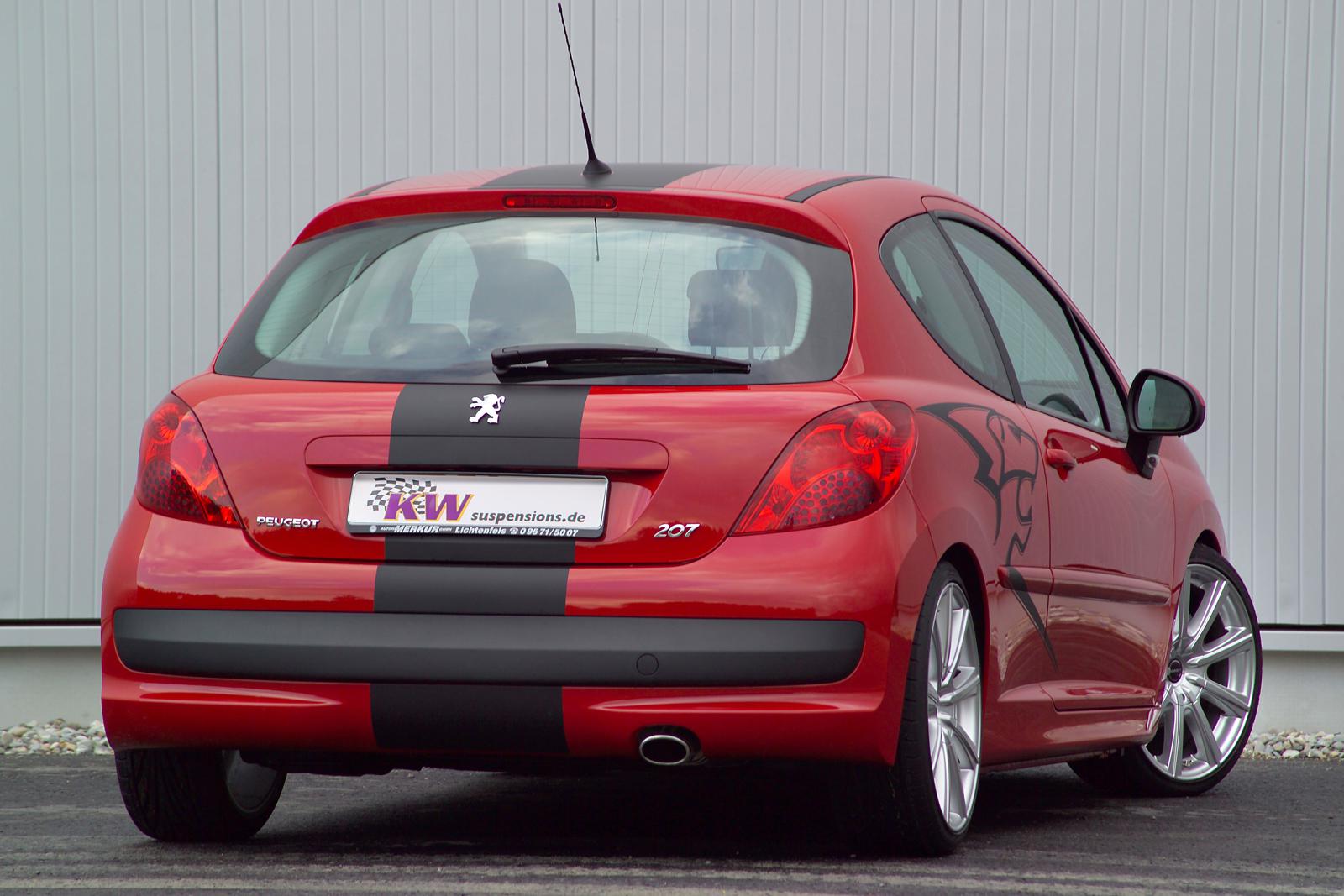 KW Coilover suspension V3 inox PEUGEOT 207 SW (WK_) 02/2007-12/2013