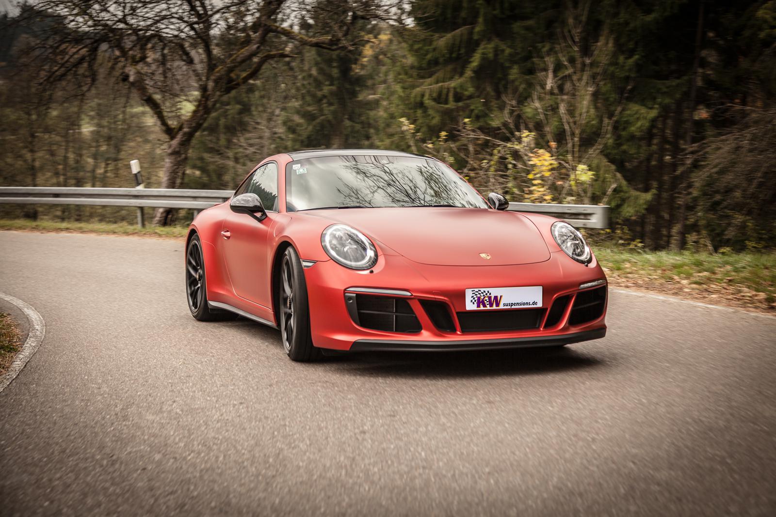 KW Coilover suspension V3 inox (incl. deactivation for electronic dampers) PORSCHE 911 Targa (991) 05/2014- (35271045)