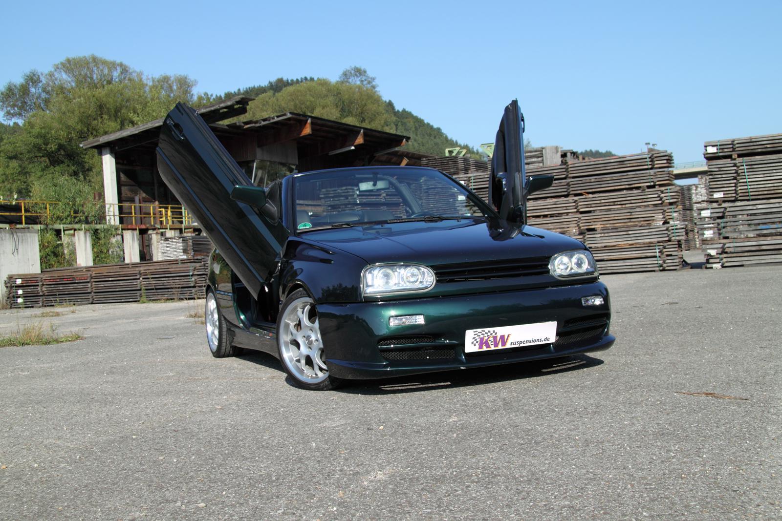 KW Coilover suspension V3 inox VW GOLF Mk III Cabriolet (1E7) 06/1998-12/2002 (35280003)