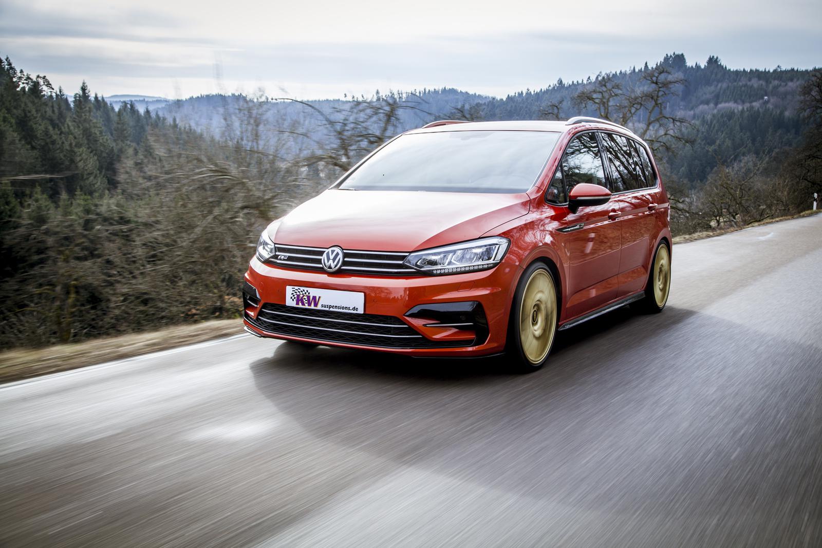 KW Coilover suspension V2 inox (incl. deactivation for electronic dampers) VW TOURAN (5T1) 05/2015- (152800BT)