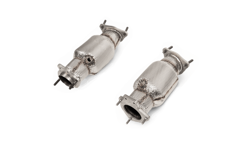 Akrapovic Link Pipe Set with Cat - Chevrolet Corvette Stingray (C8)