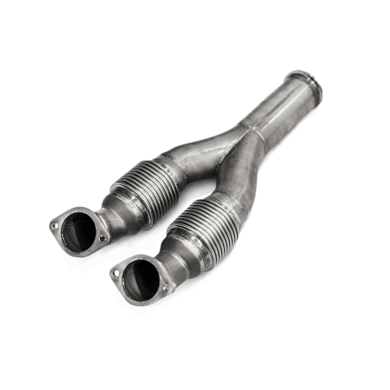 Akrapovic Link pipe set (SS) for aftermarket turbochargers - Nissan GTR