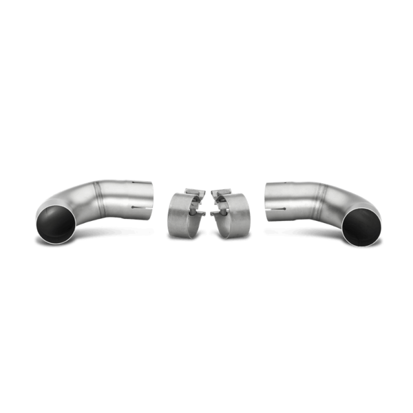 Akrapovic Link pipe set to mount Akrapovic Tips on stock Exhaust (SS) for Mk6 GTi