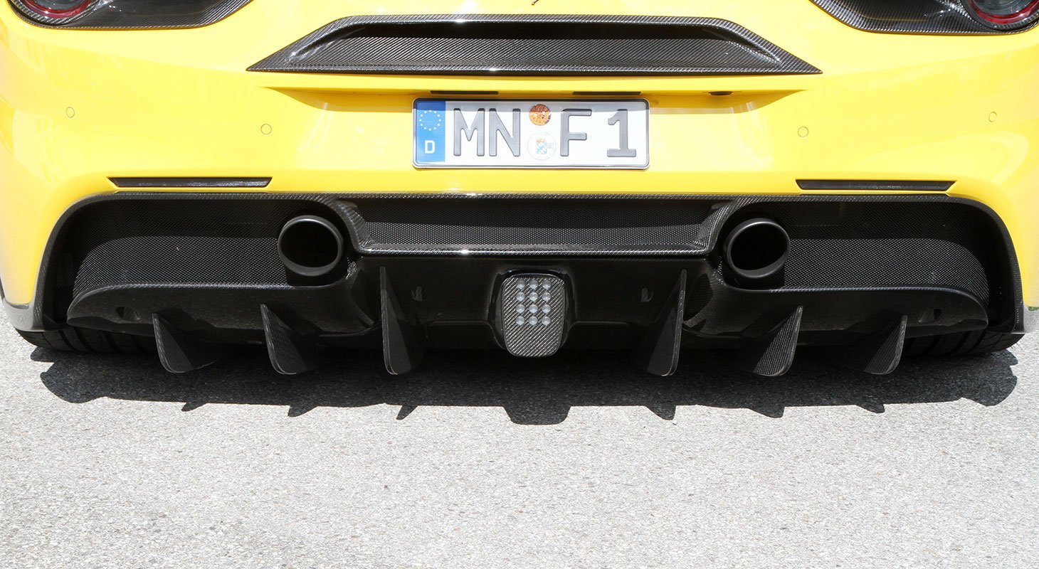 Ferrari 488 Spider/GTB | Novitec Diffusor - Visible Ferrari Carbon