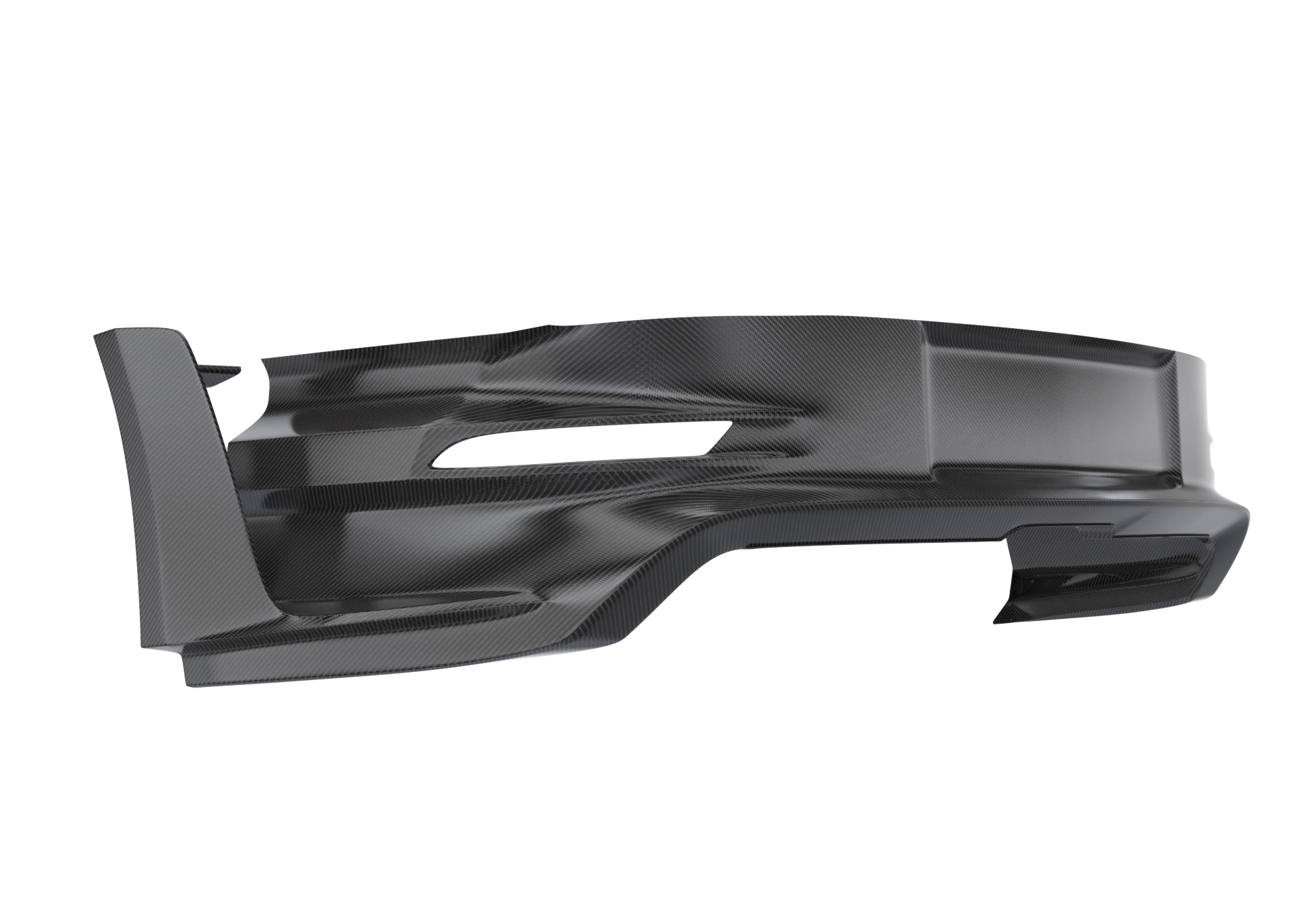 1016 industries PORSCHE 992 GT3RS CARBON FIBER DIFFUSER WITH UPRIGHTS