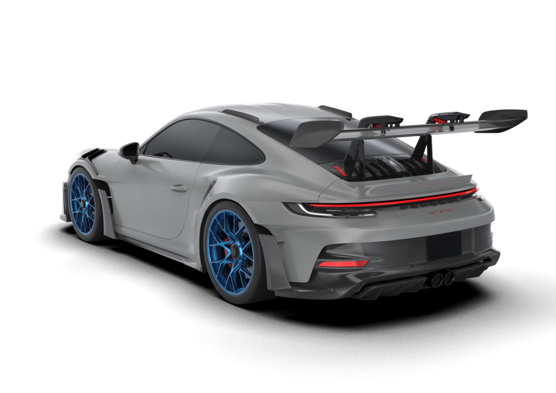 1016 industries PORSCHE 992 GT3RS CARBON FIBER WING TIPS