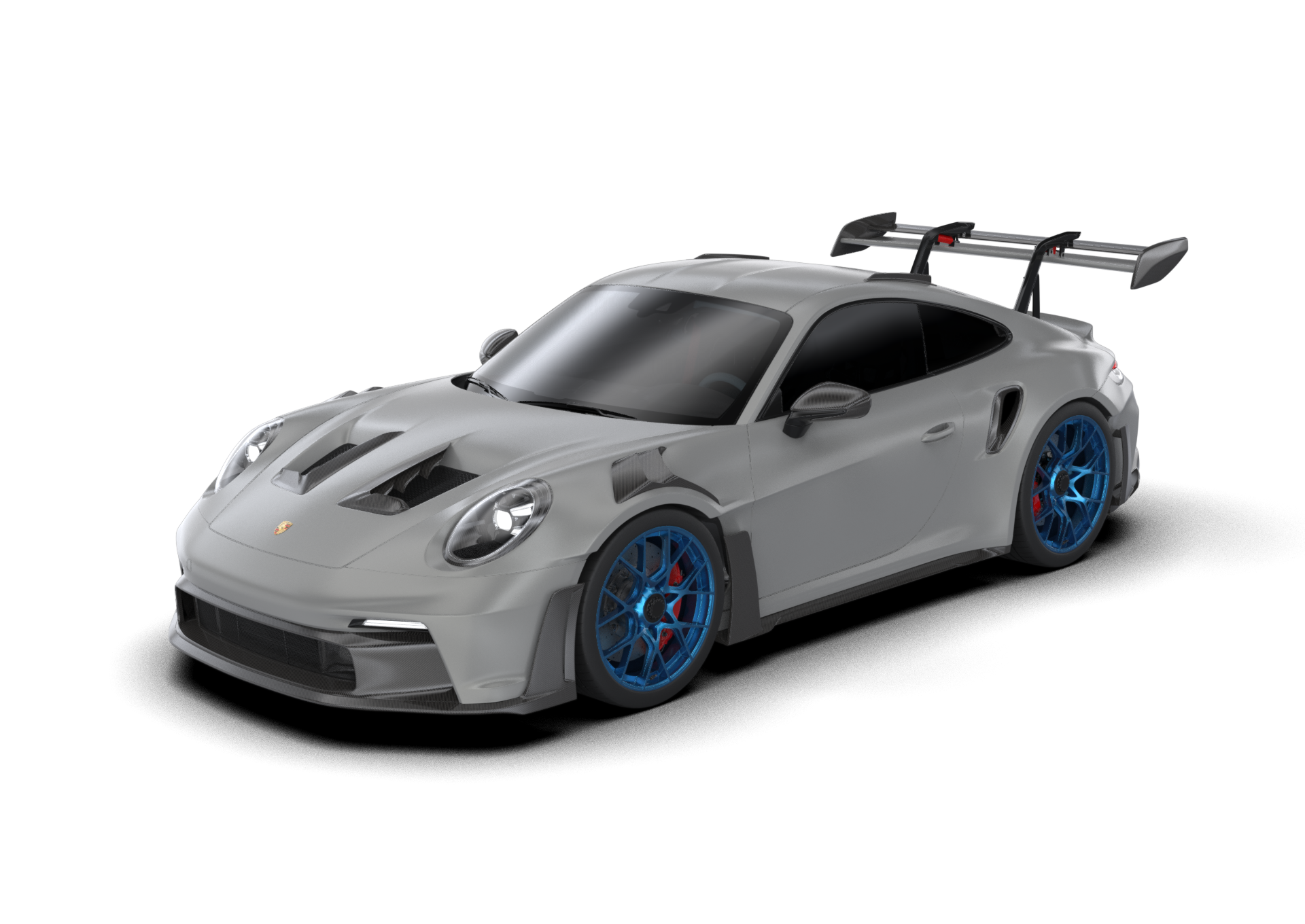 1016 industries PORSCHE 992 GT3RS CARBON FIBER WING TIPS