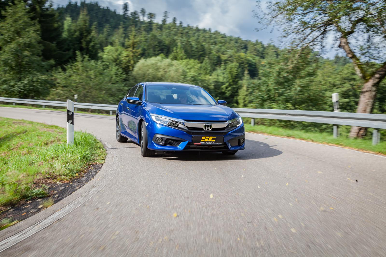 ST Coilovers ST XTA galvanized steel (adjustable damping with top mounts) HONDA CIVIC X Saloon (FC_) 09/2015-