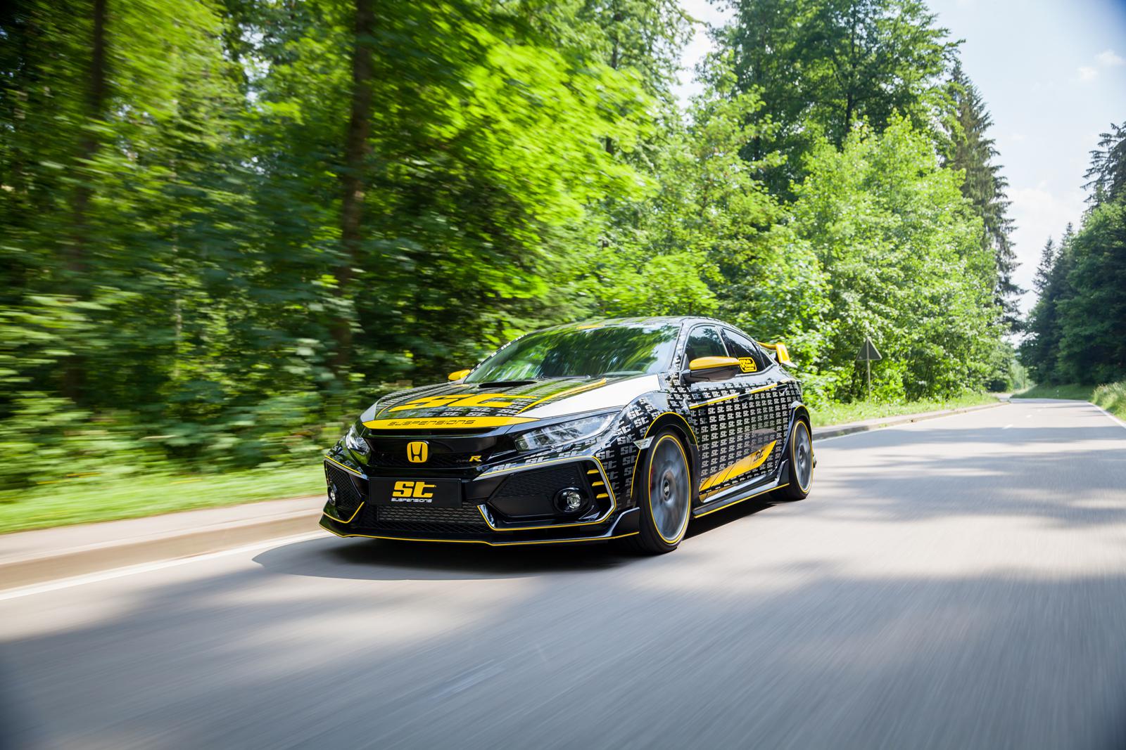 ST Coilovers ST XTA galvanized steel (adjustable damping with top mounts) HONDA CIVIC X Hatchback (FC_, FK_) 09/2016-