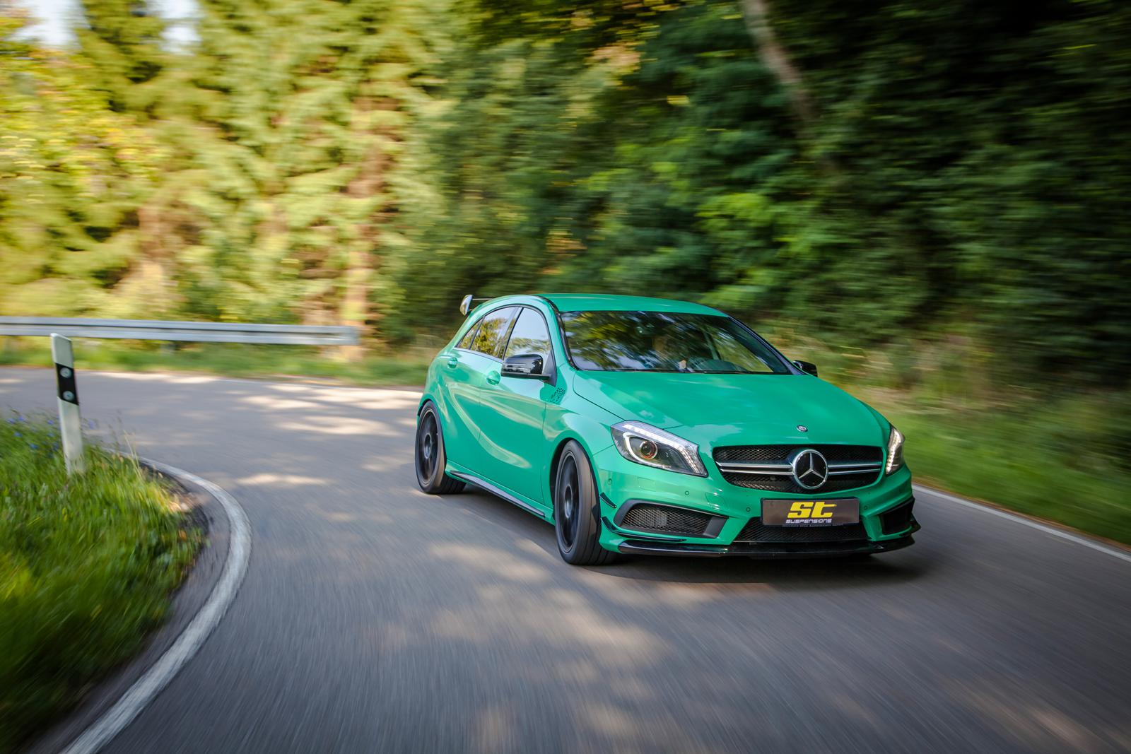 ST Coilovers ST XTA galvanized steel (adjustable damping with top mounts) MERCEDES-BENZ A-CLASS (W176) 06/2012-05/2018