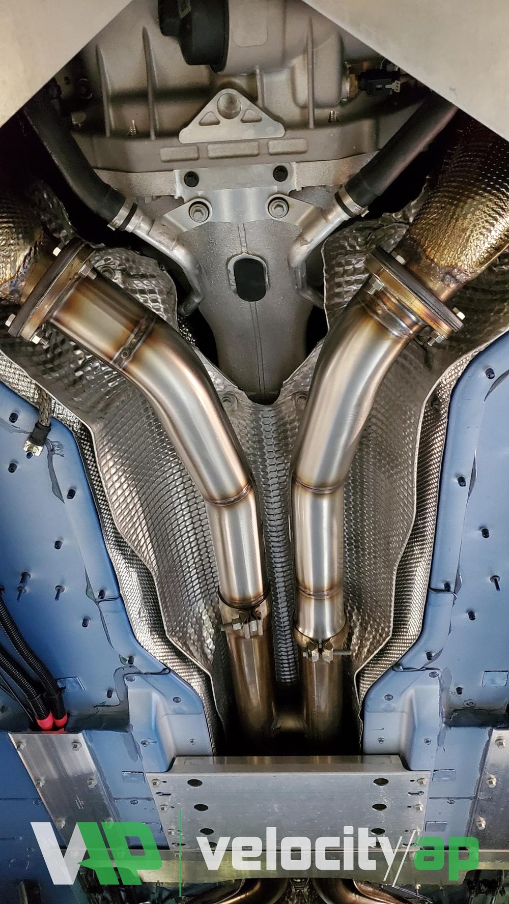 Velocity AP Aston Martin Vantage AMV8 2018-on 4.0TT Secondary Cat Deletes