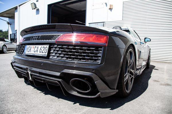 Capristo Carbon Fibre Rear Diffuser To Suit Audi R8 4S PA (Post-Facelift) - 02AU00810011KG