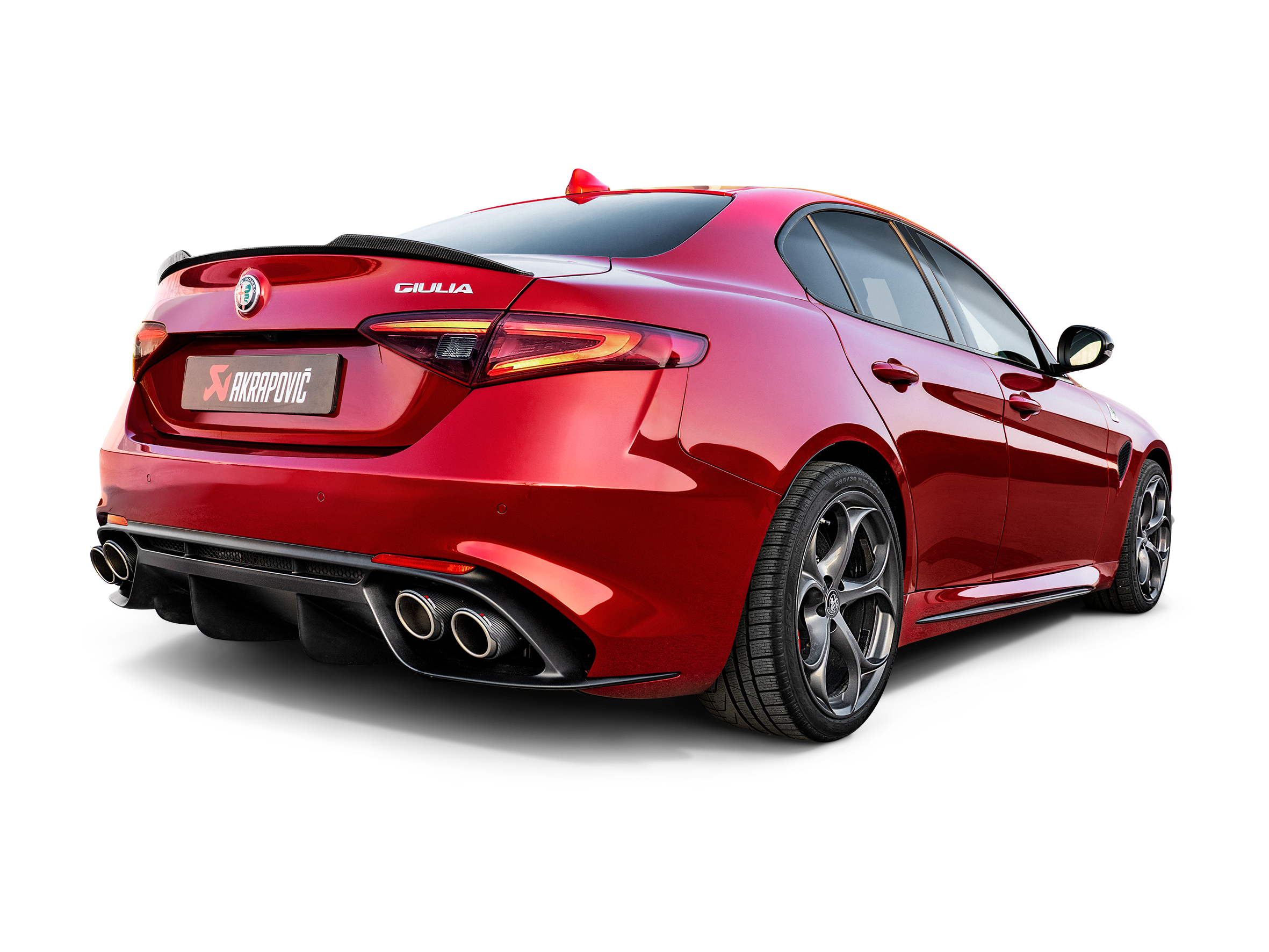 Akrapovic Evolution Link Pipe Set (Titanium) for Alfa Romeo Giulia Quadrifoglio