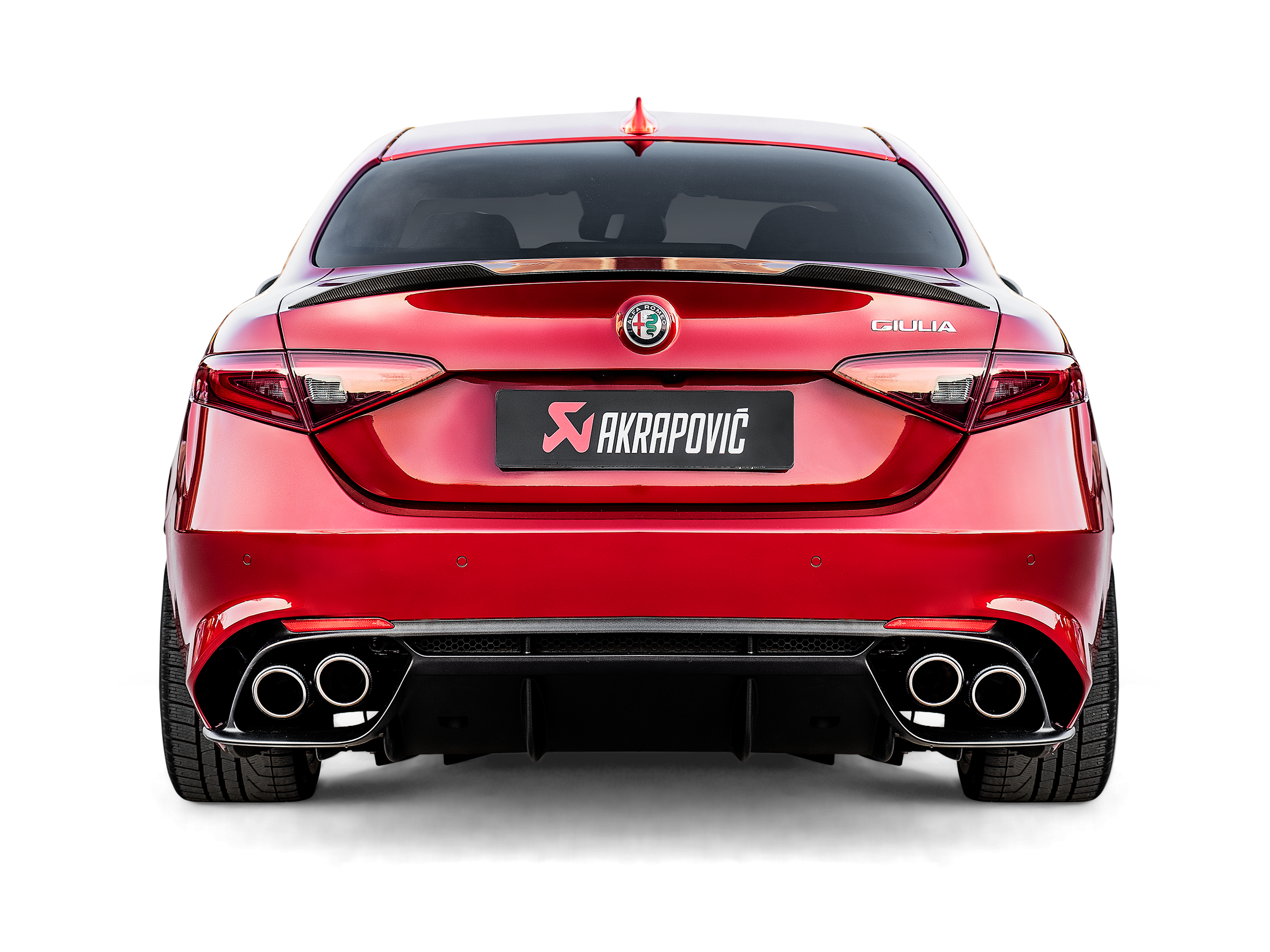 Akrapovic Evolution Link Pipe Set (Titanium) for Alfa Romeo Giulia Quadrifoglio