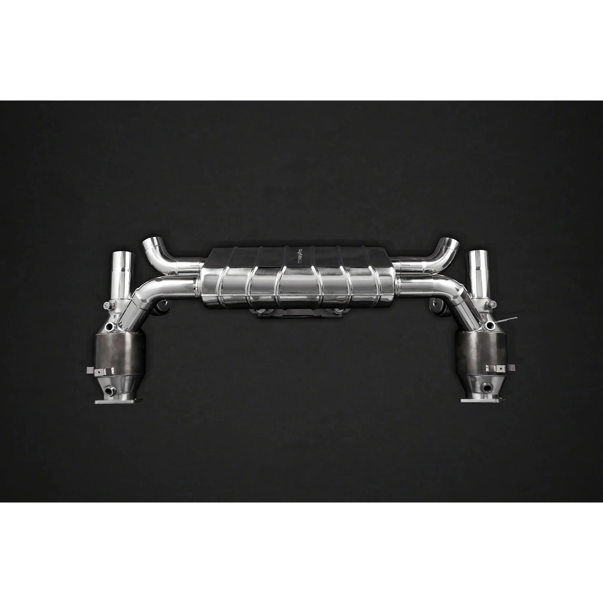 Capristo Exhaust System To Suit Porsche 991.1 and 991.2 Turbo/Turbo S - Valved Exhaust Muffler (with CES-3 Remote) - 02PO03903001