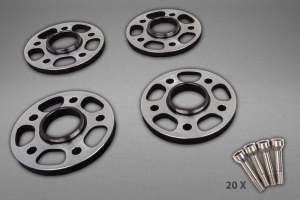Capristo Wheel Spacers 14mm Front/17mm Rear (Circle Shape) with Titanium Wheel Bolts To Suit Ferrari 458/FF/F12/812SF - 01FE00403008
