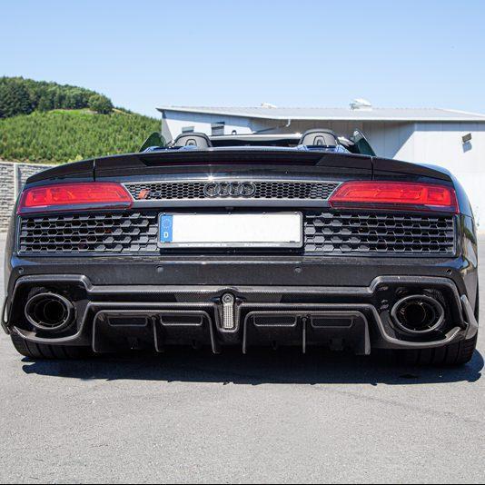 Capristo Carbon Fibre Rear Diffuser To Suit Audi R8 4S PA (Post-Facelift) - 02AU00810011KG