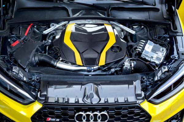 Capristo Carbon Fiber Engine Cover and Lock Cover Set To Suit Audi RS5 (F5) - 03AU00510006KG