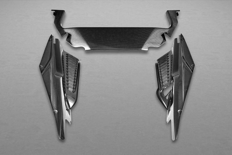 Capristo Carbon Fibre Engine Covers To Suit Ferrari 458 Italia/Speciale - 03FE00410009LG