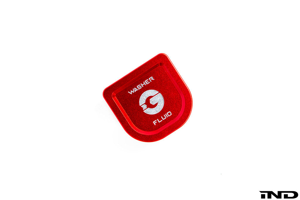 Goldenwrench Blackline Performance BMW M Car G-Chassis Washer Fluid Cap - Edition Red
