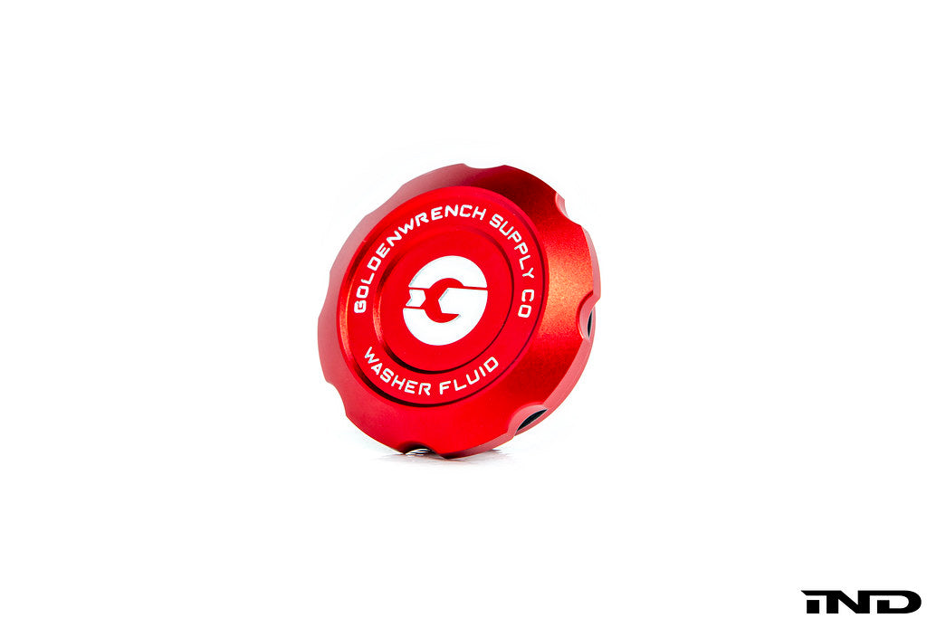 Goldenwrench Blackline Performance BMW M Car E9X / F95 / Mini Washer Fluid Cap - Edition Red