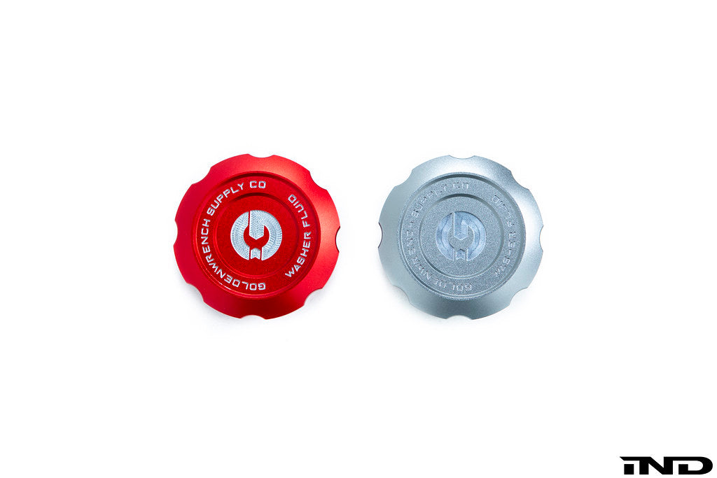 Goldenwrench Blackline Performance BMW M Car F-Chassis Washer Fluid Cap - Edition Red