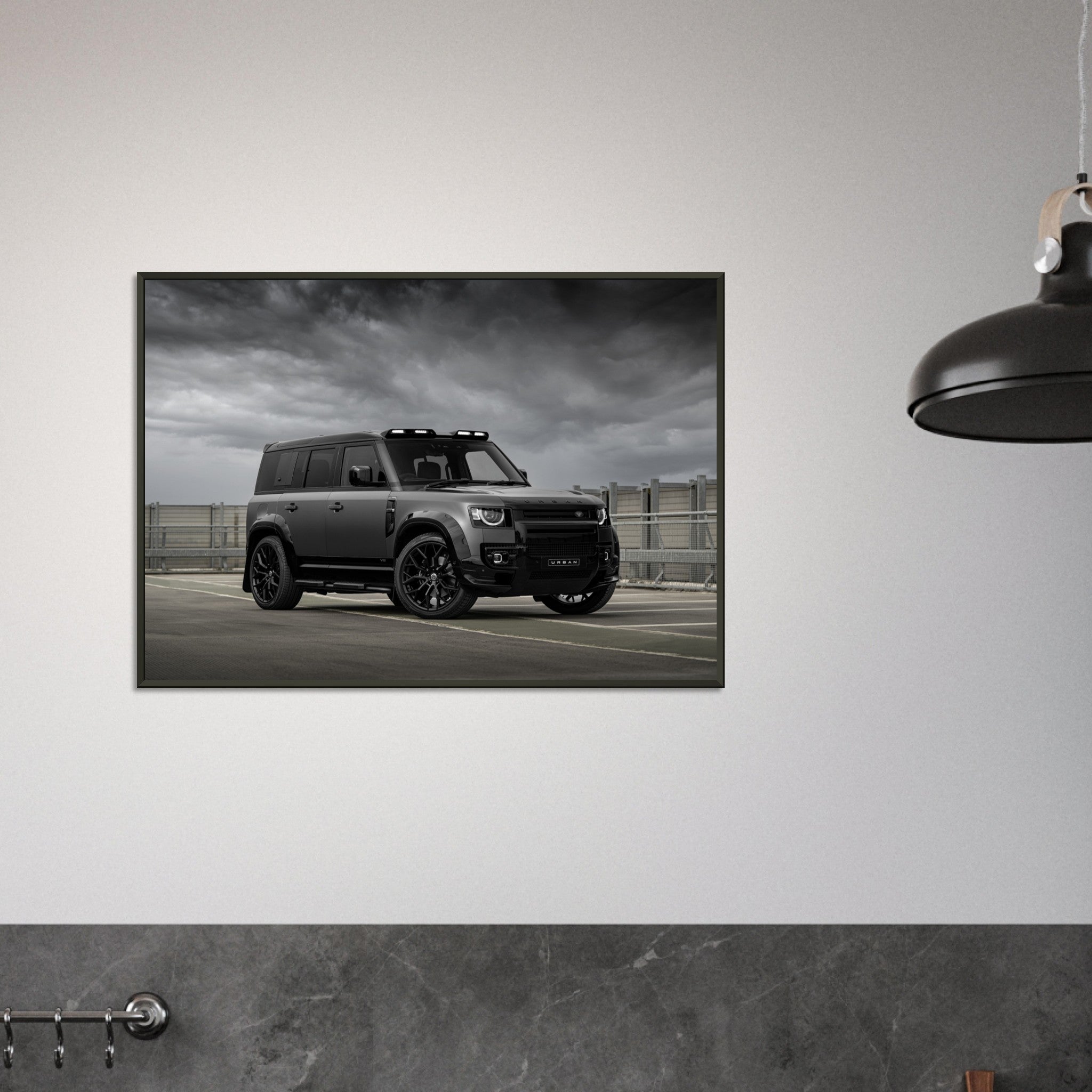 Premium Matte Paper Metal Framed Poster - Urban Defender V8 Widetrack