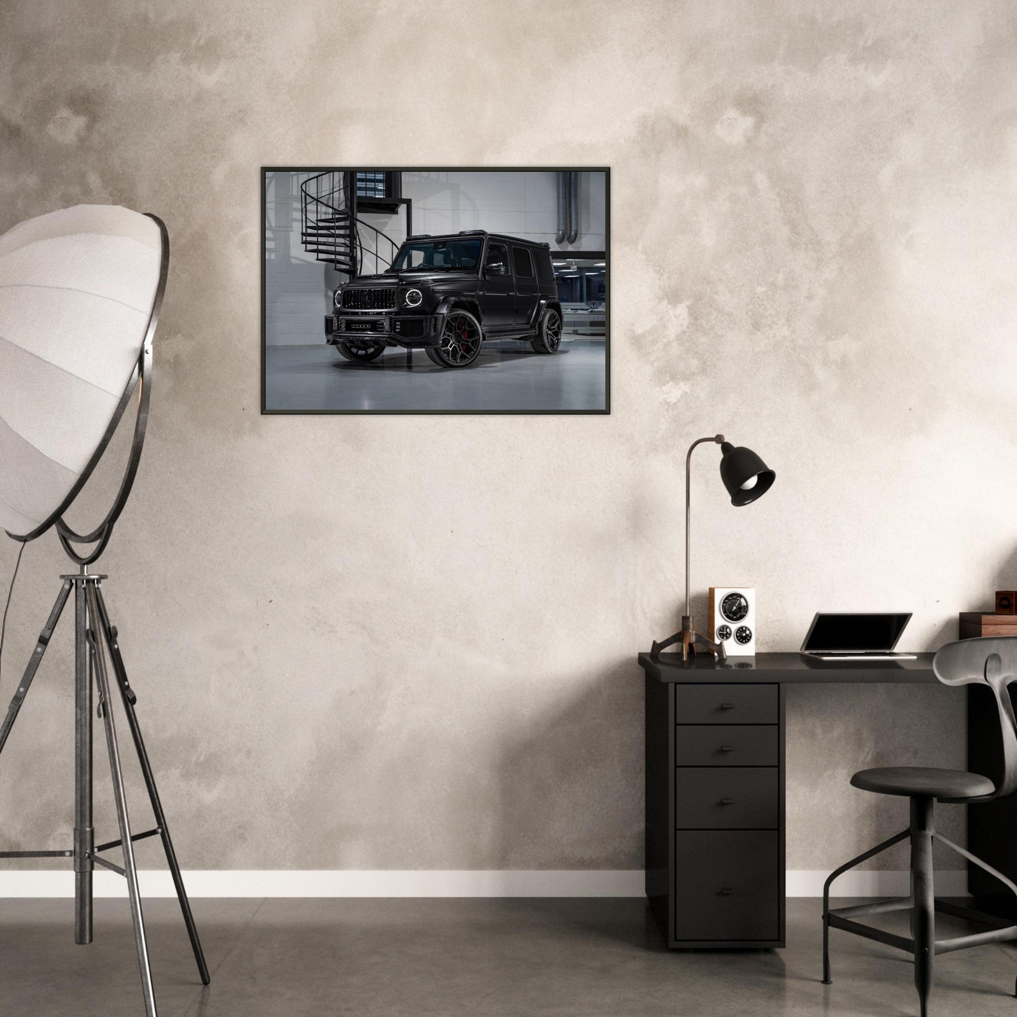 Premium Matte Paper Metal Framed Poster - Urban Forged Carbon G63