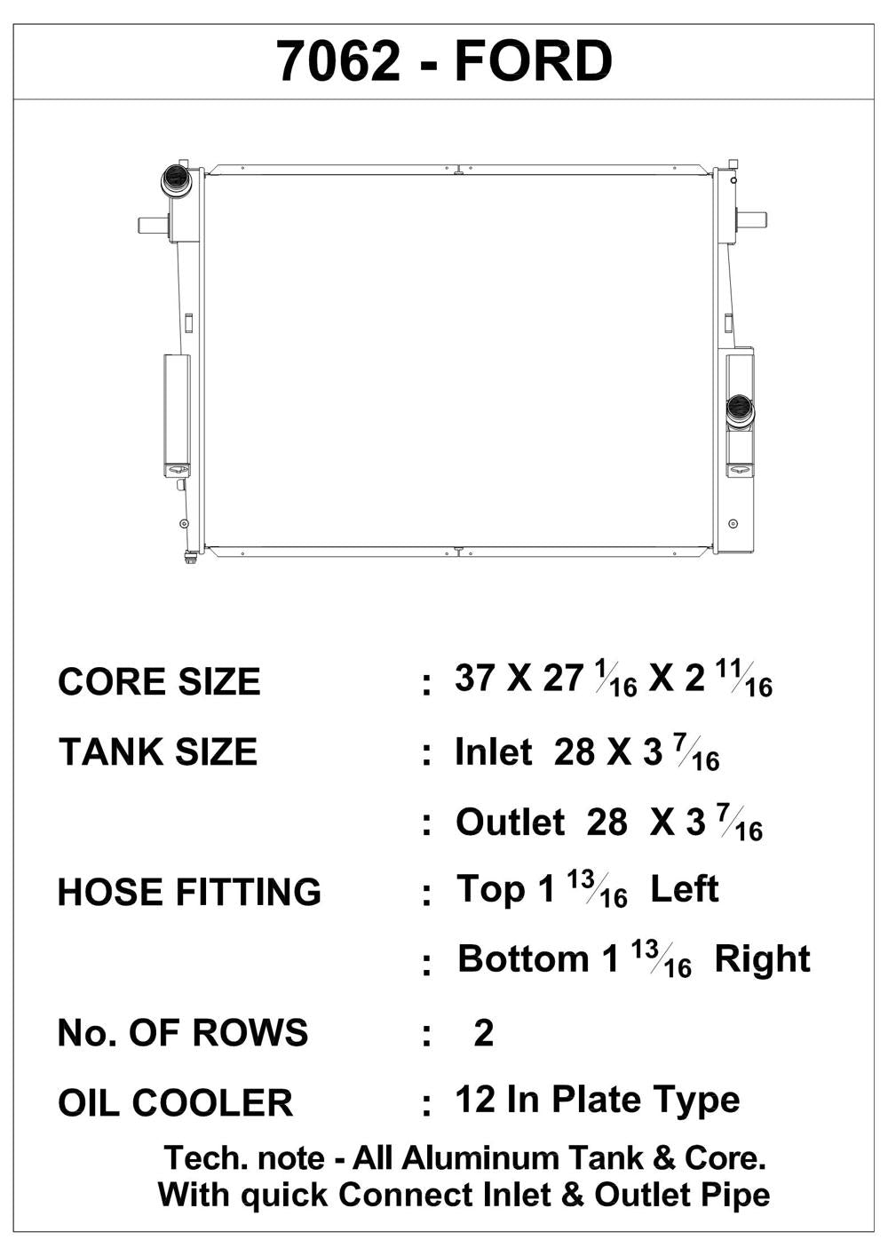 CSF 08-10 Ford Super Duty 6.4L Turbo Diesel (CSF7062)
