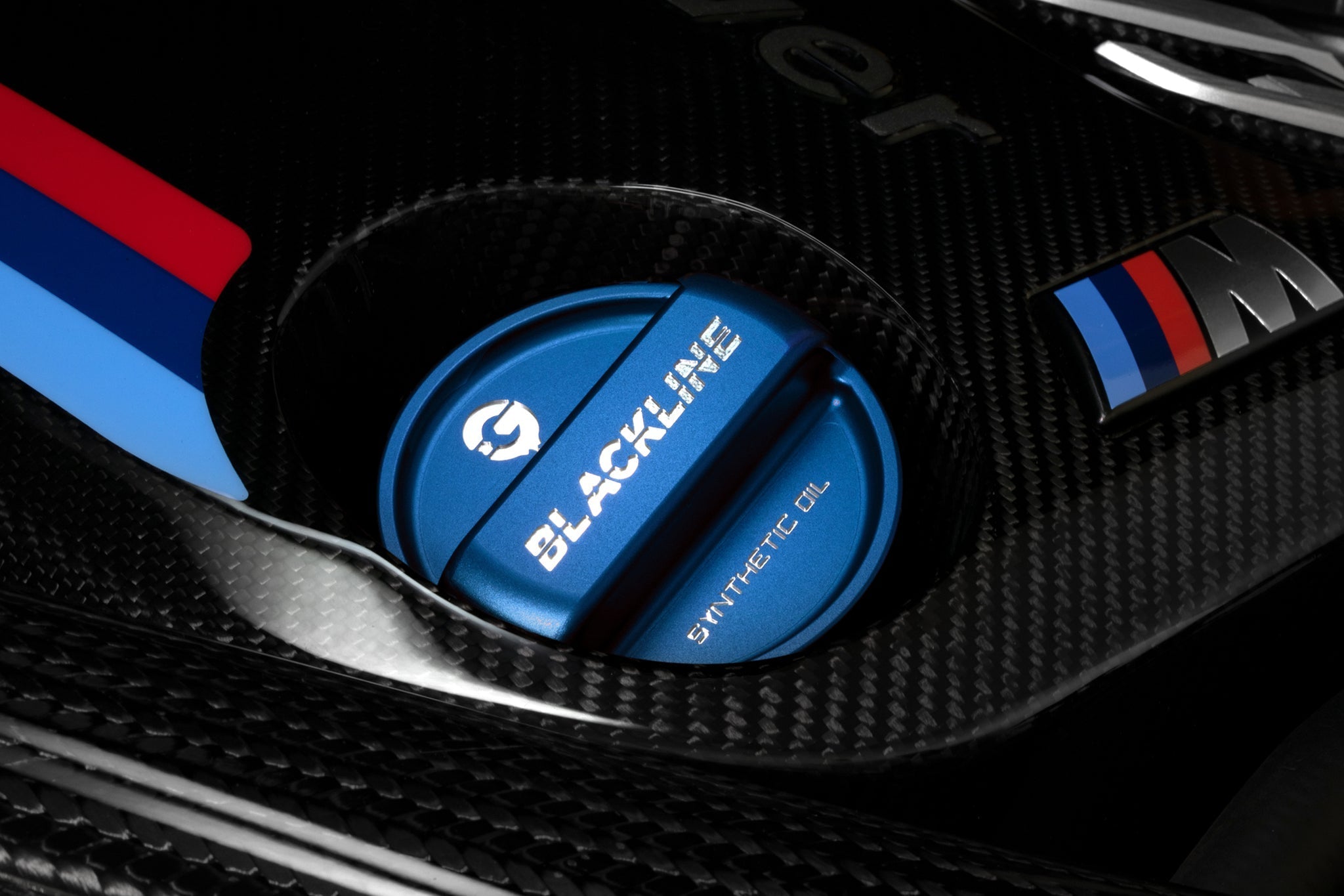 Goldenwrench Blackline Performance BMW M Car Series Oil Cap Cover - Motorsport Blue
