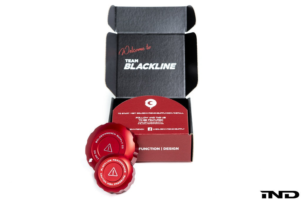 Goldenwrench Blackline Performance A90 Supra Coolant Cap Cover Set