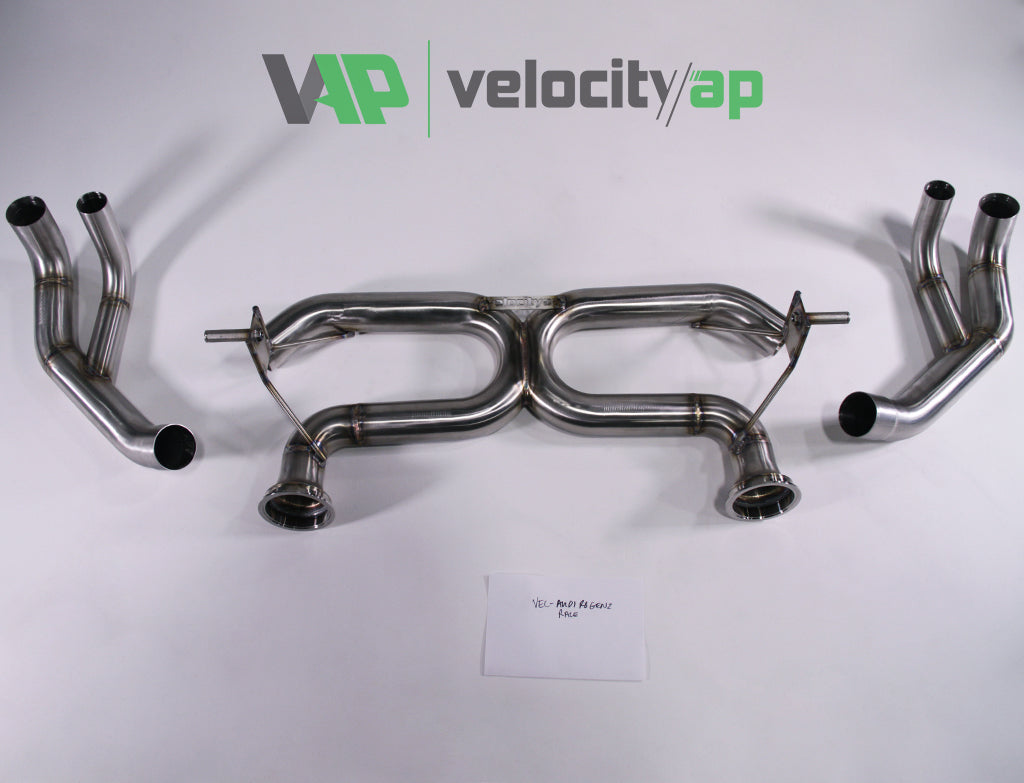 Velocity AP Audi R8V10 Gen 2 Stainless Steel Exhaust 'Race' Sound Level