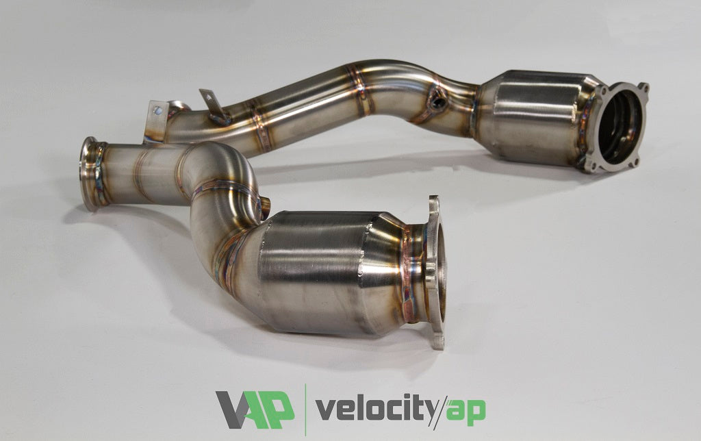 Velocity AP McLaren 720S 300 Cell Euro 6 Catalyst Downpipes