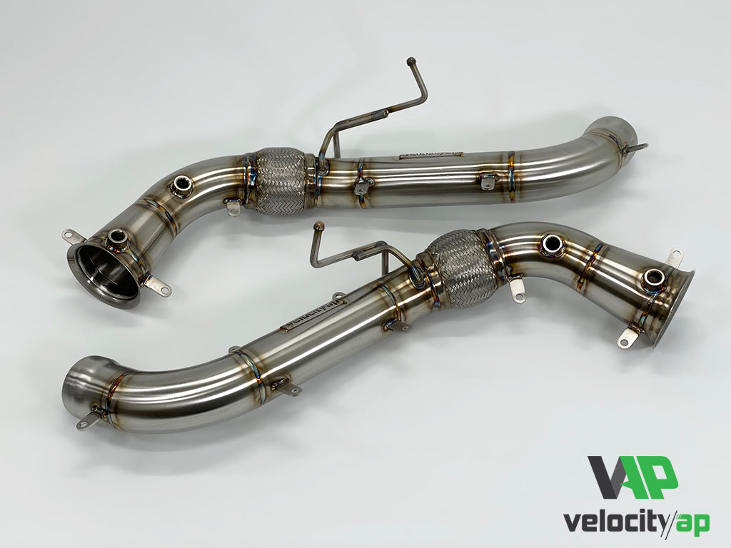 Velocity AP McLaren Cat Delete Pipes MP4-12C, 540S, 570S, 570GT, 600LT 650S, 675LT & P1 MODELS