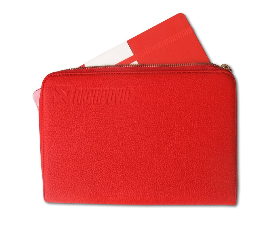 Akrapovic Leather Zip Notebook (S)