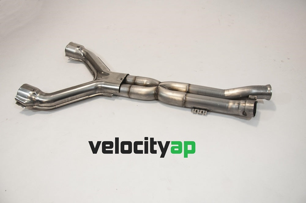 Velocity AP Aston Martin DB9, DBS, Virage & Vanquish Stainless X-Pipe Exhaust Center Section