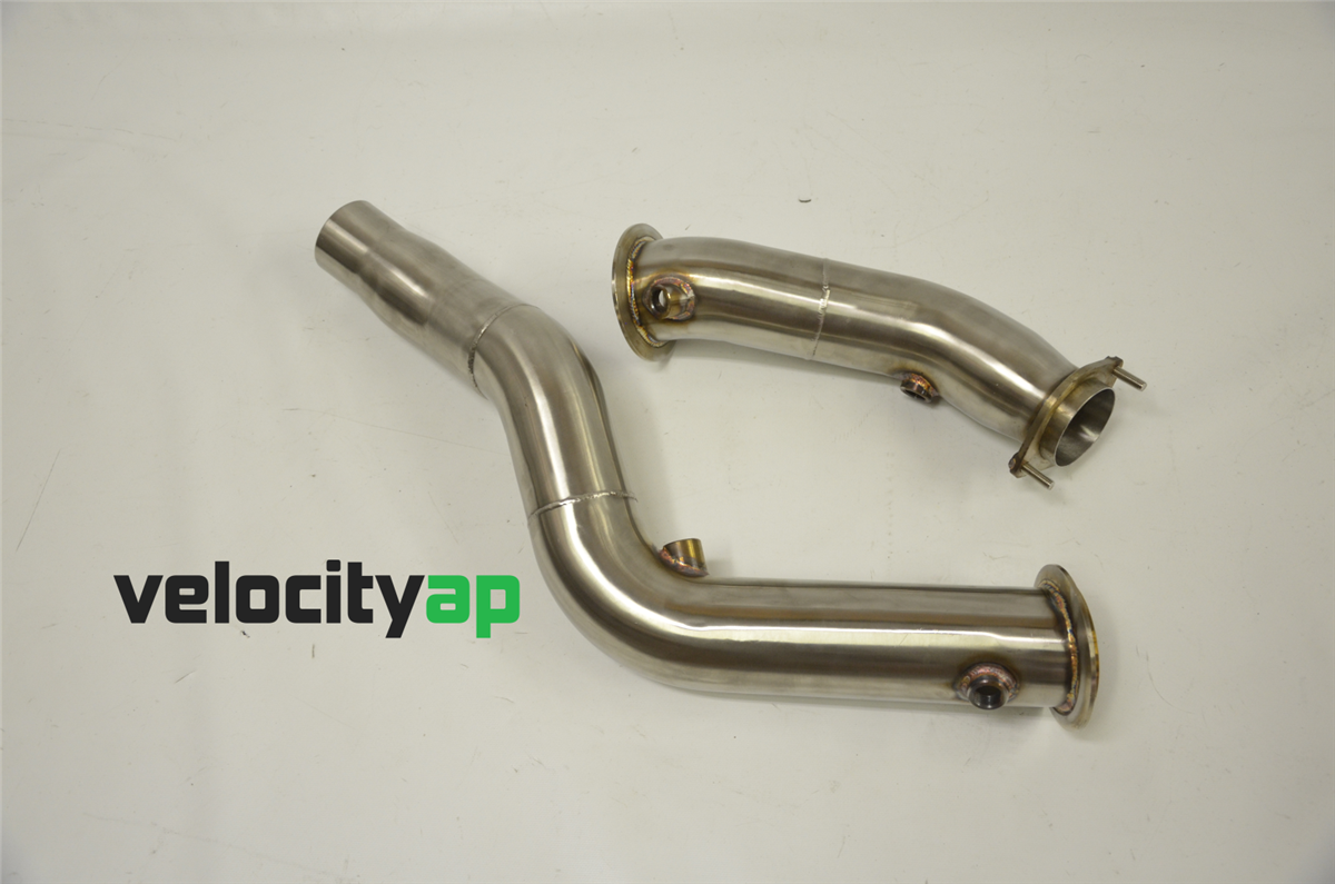 Velocity AP BMW M3 & M4 F80, F82, F83 Cat Delete Downpipes