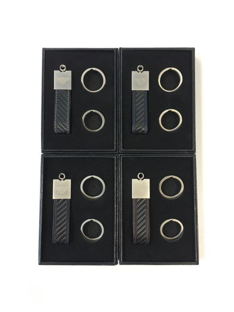 Urban Carbon and Leather Keyring