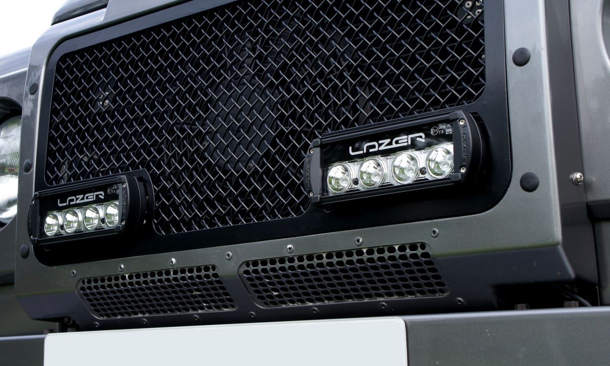 Urban Lazer Grille with 2 x ST-4 LED Light Bars - 200mm
