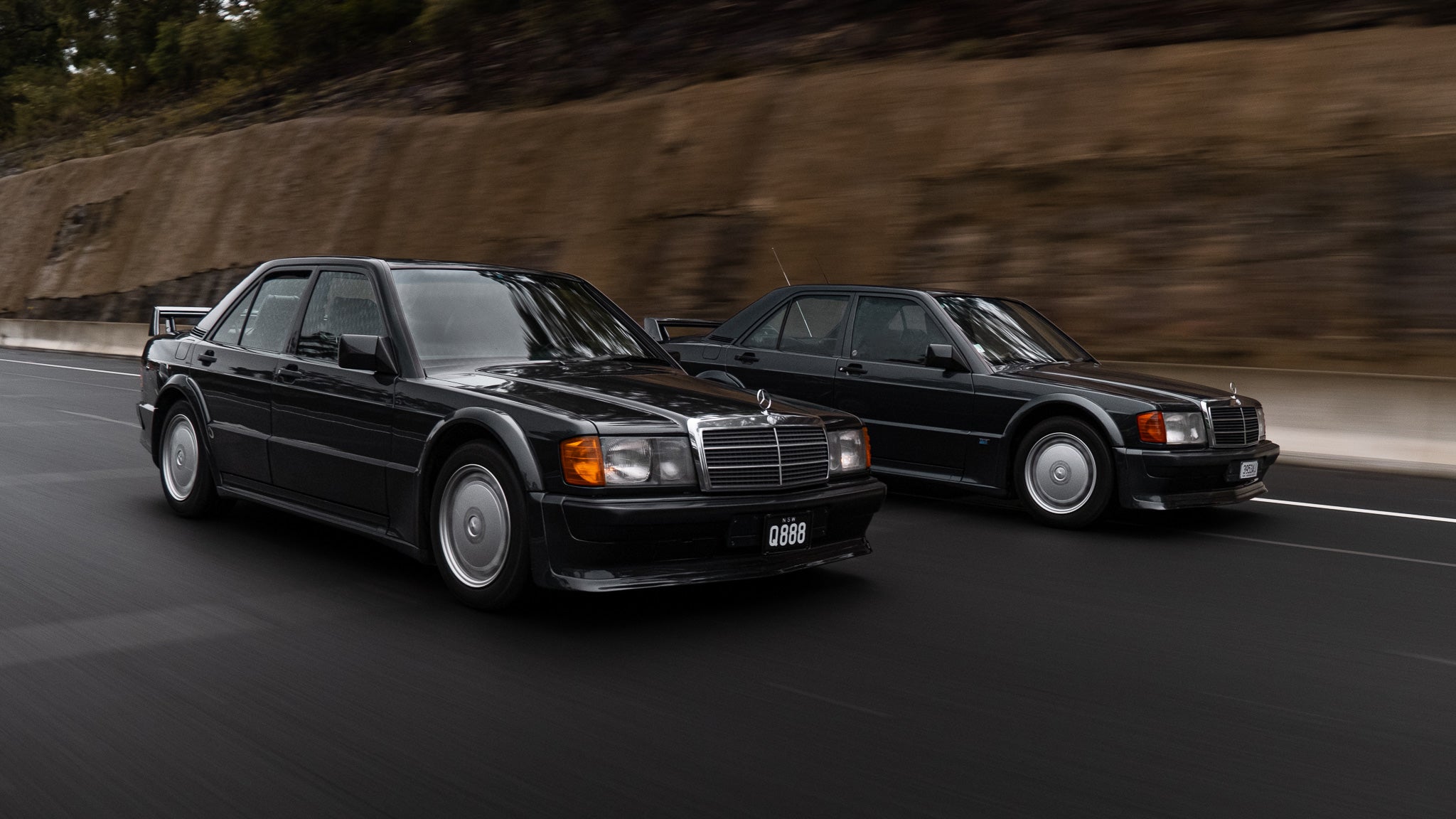 Two Mercedes-Benz W201 190 E 2.5-16 Evolution 1's