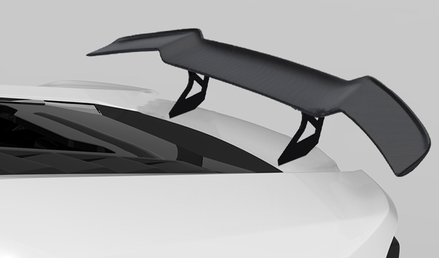 1016 Industries Lamborghini Huracan EVO Renato Tall V1 Rear Wing, Stands