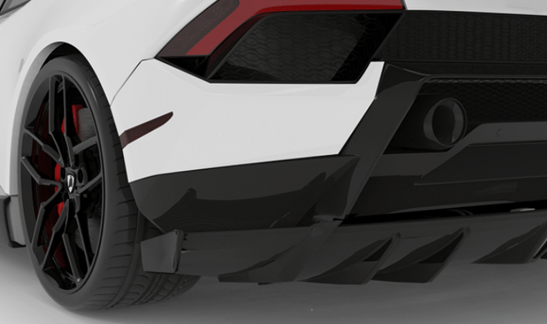 1016 Industries Lamborghini Huracan Performante Rear Diffuser Caps