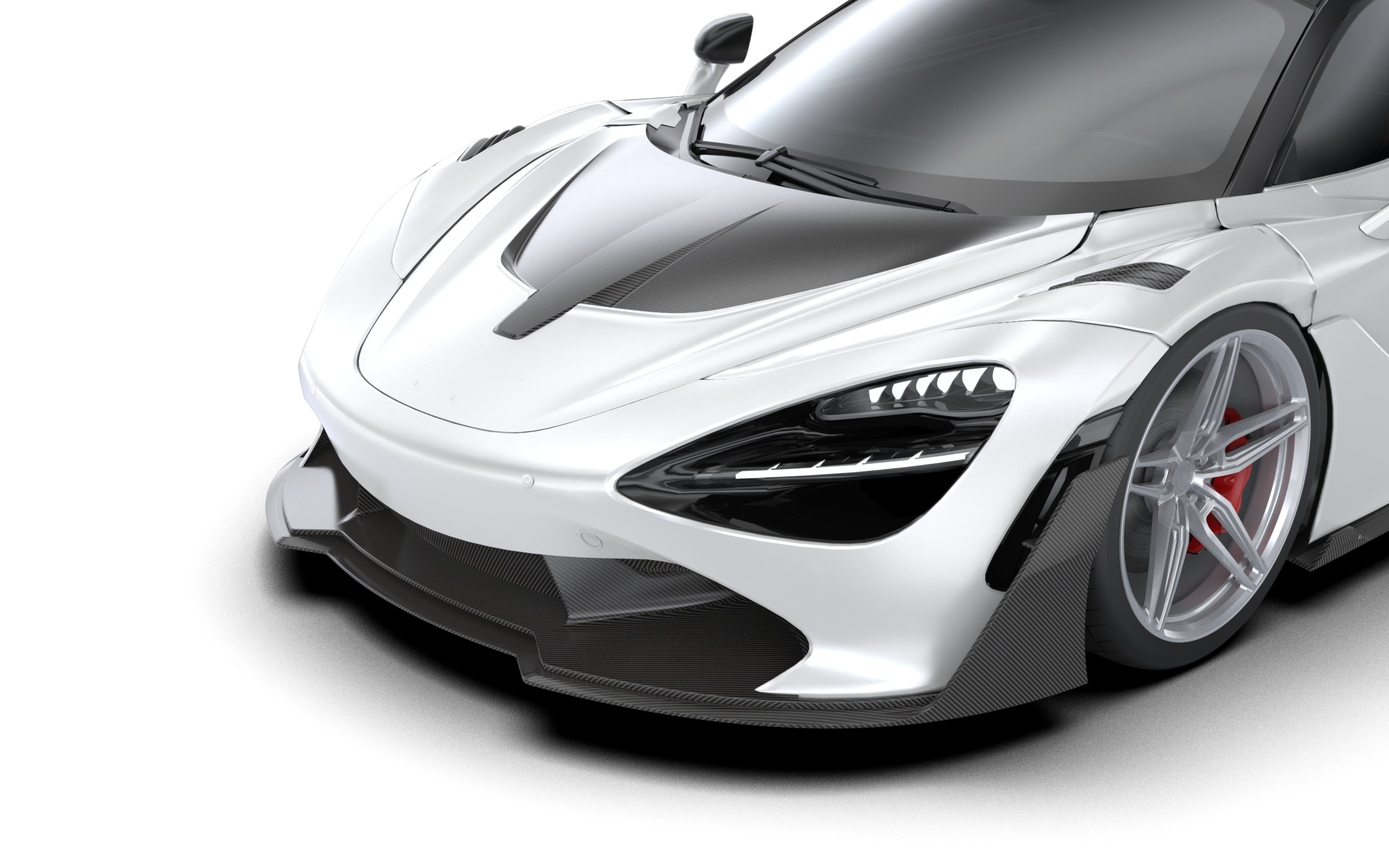 1016 Industries McLaren 720S / 750S V2 front aero lip with uprights