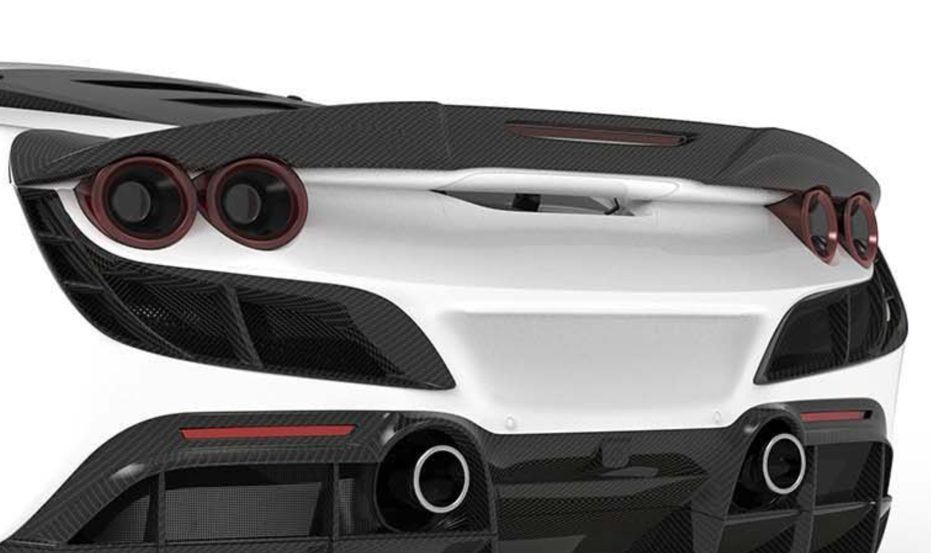 1016 Industries Ferrari F8 Rear Spoiler