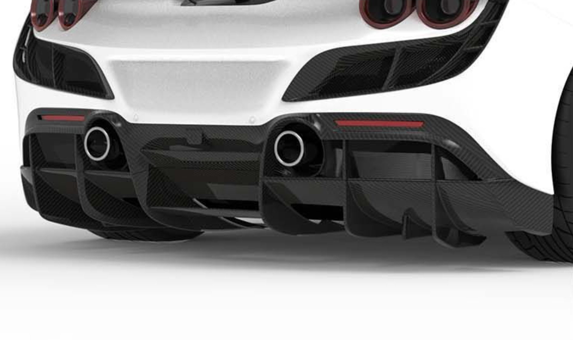 1016 Industries Ferrari F8 Rear Diffuser