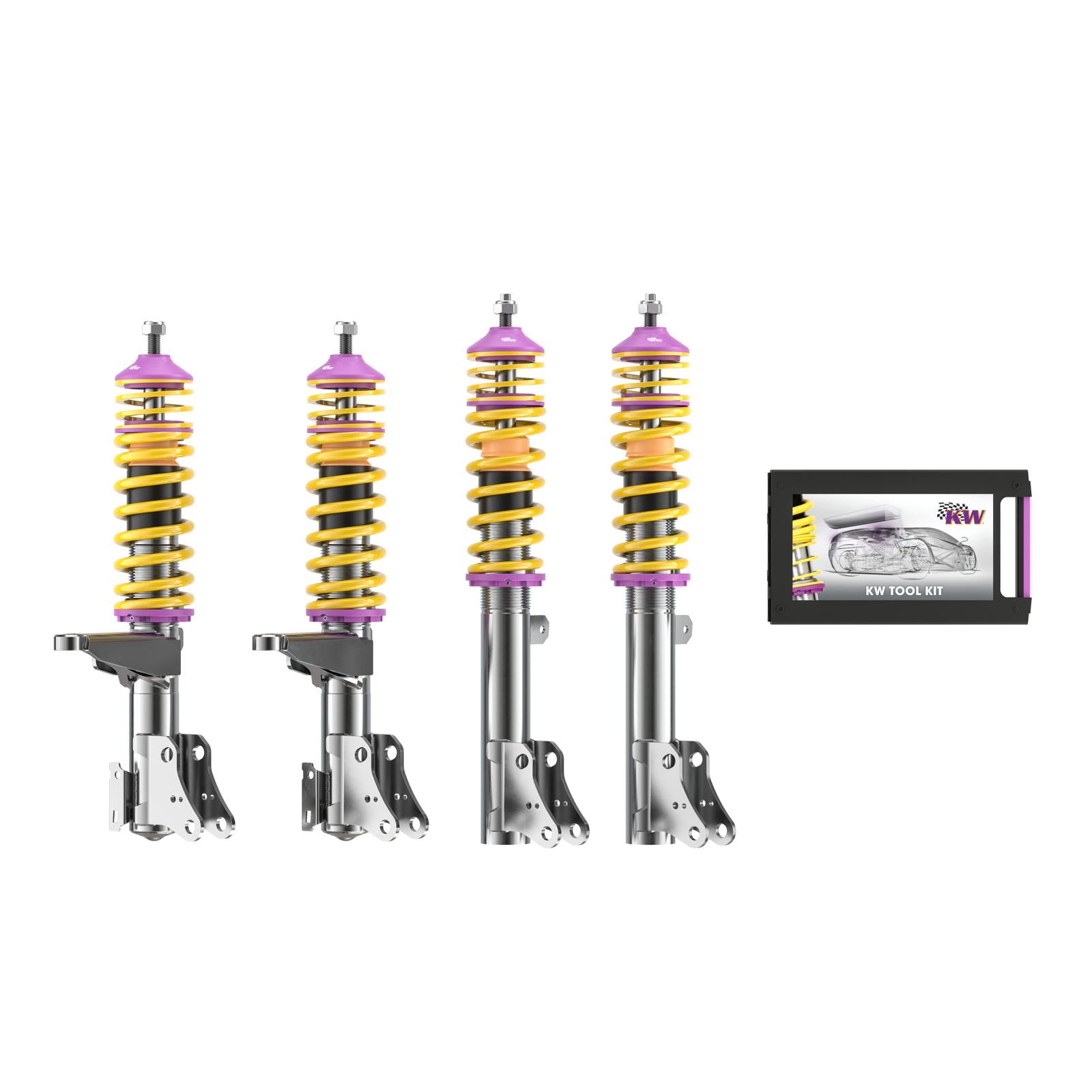 KW Coilover suspension V1 inox AUDI COUPE (89, 8B) 10/1988-12/1996 (10210014)