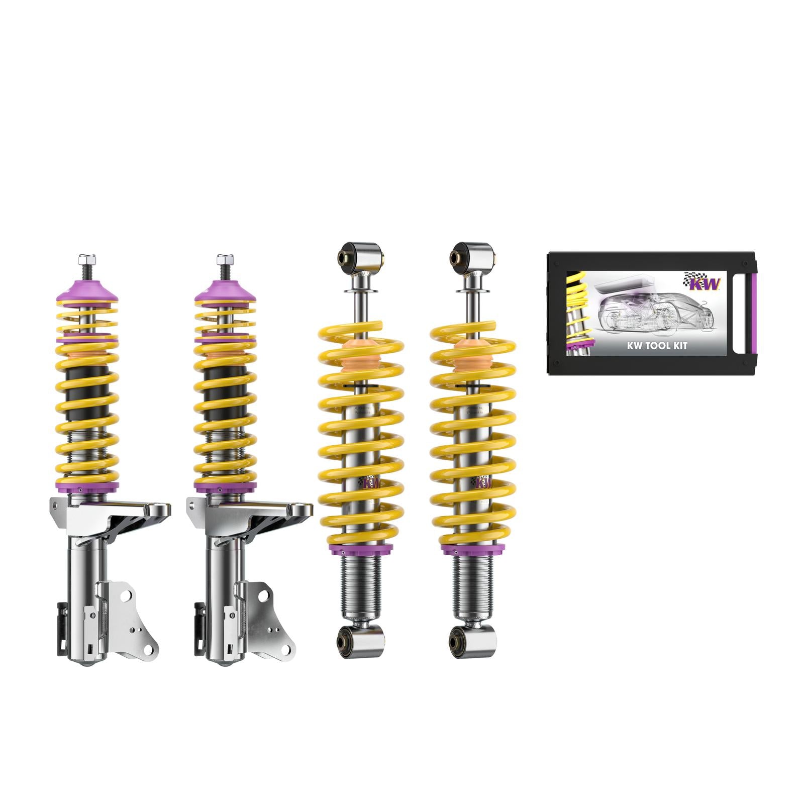 KW Coilover suspension V1 inox AUDI 80 (8C2, B4) 09/1991-07/1995 (10210016)