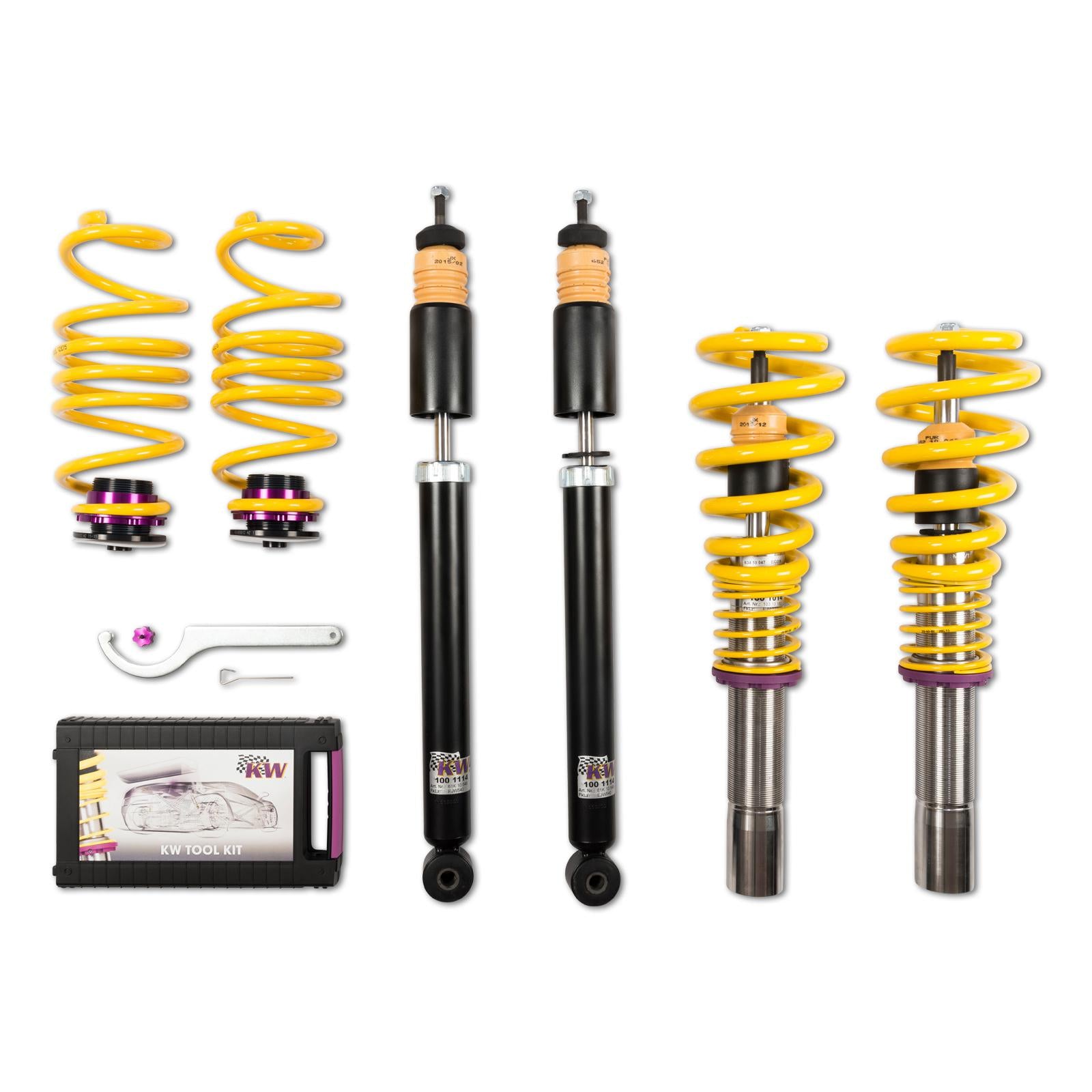 KW Coilover suspension V1 inox AUDI A5 Sportback (8TA) 07/2007-01/2017